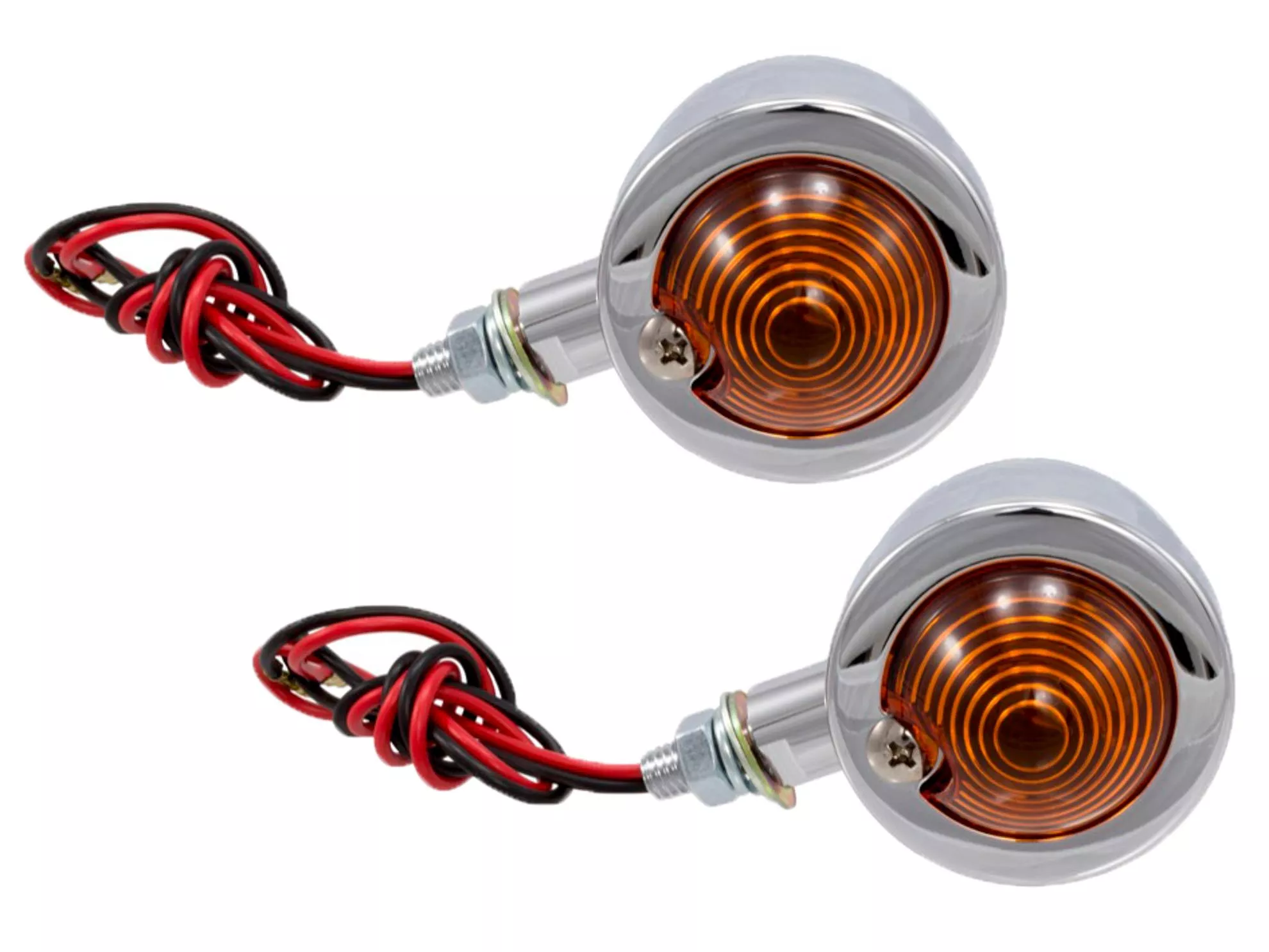 Chrome Bullet Style Turn Signals (Pair)
