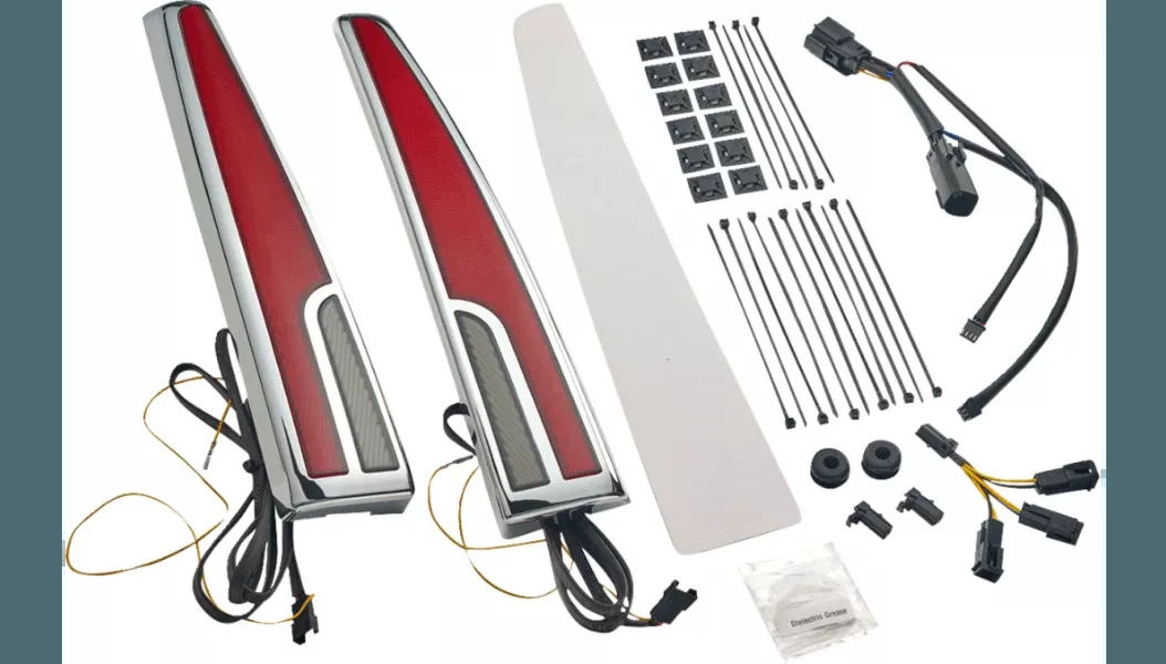 Ciro Calade Taillights for '14-24 Harley Davidson Tri Glide - Chrome or Black