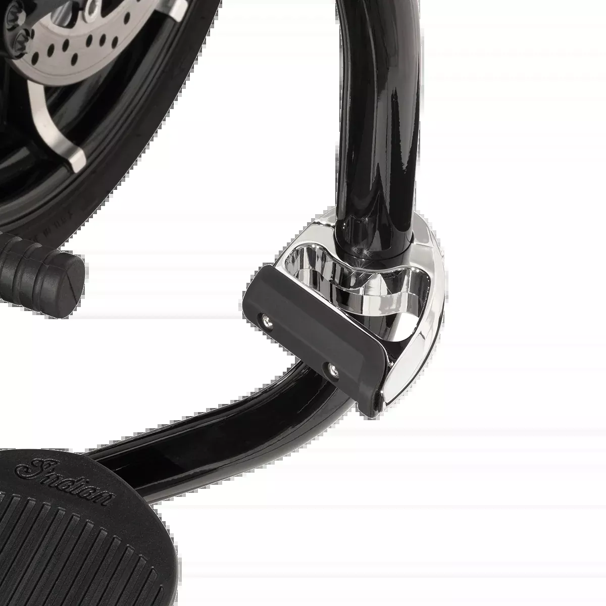 Ciro Chrome 1-1/4" Universal Motorcycle Front Engine Guard Highway Bar Toe Rest