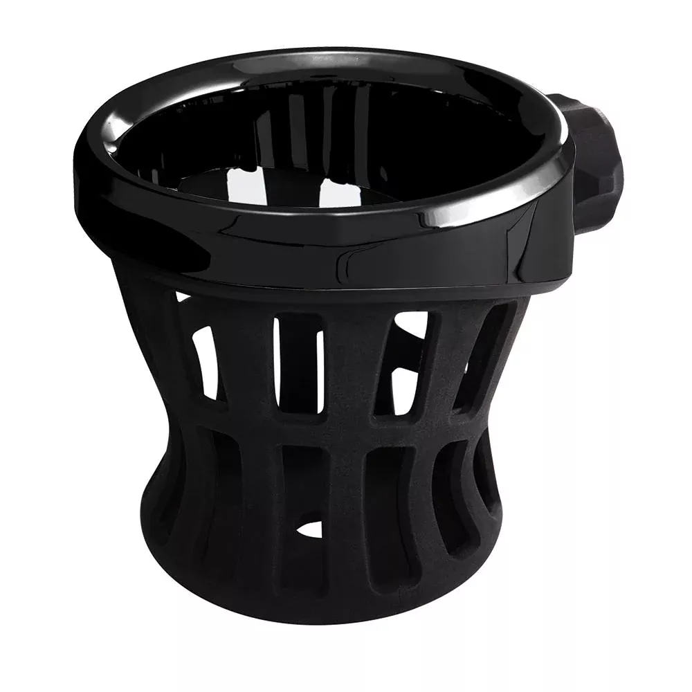 Ciro Drink Holder-Rider & Passenger Mount Options-Harley & Metric-Black