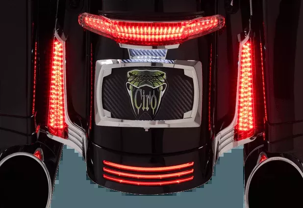 Ciro Filler Panel Lights for '14-23 Harley Davidson Street Glide, Road Glide, Road King Special FLHRXS - ALL RED LEDs