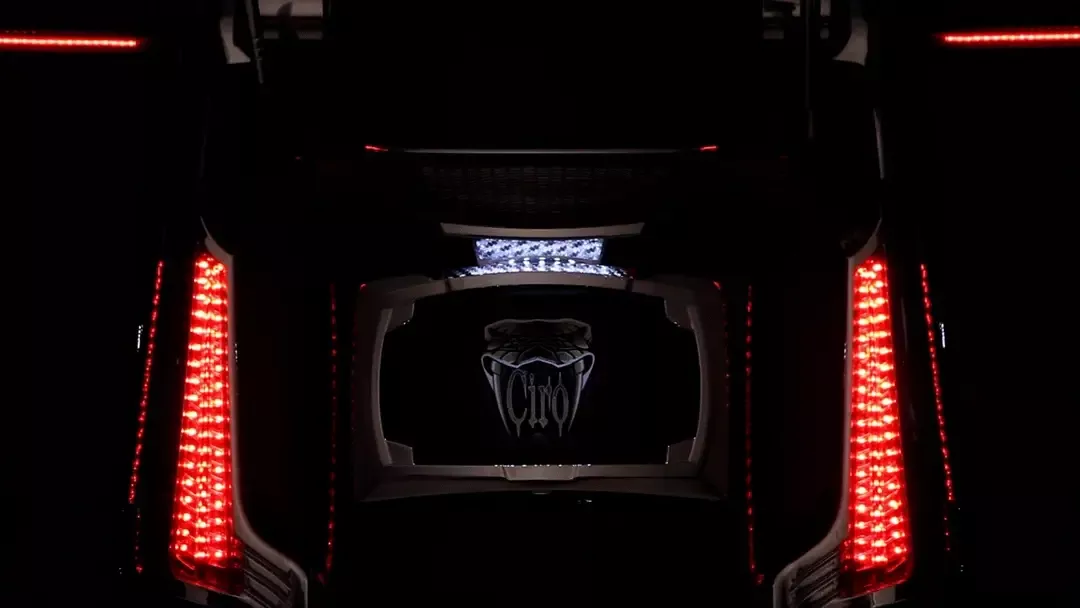 Ciro Latitude Tail Light & Curved License Plate Holder with Lighstrike For Harley (2014-2024)-Street Glide, Road Glide, & Road King!