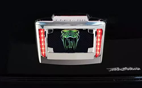 Ciro Lighted License Plate Frame Holder for Tri Glide (chrome)
