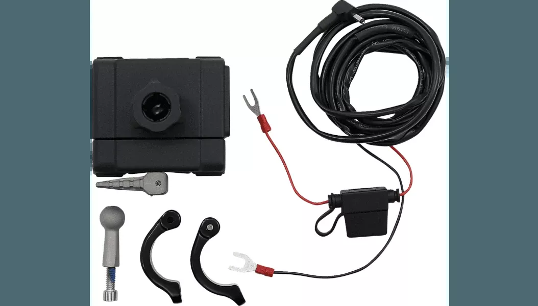 Ciro Smartphone/GPS Holder with Charger for Handlebars 7/8" to 1 1/4" (Select Finish)