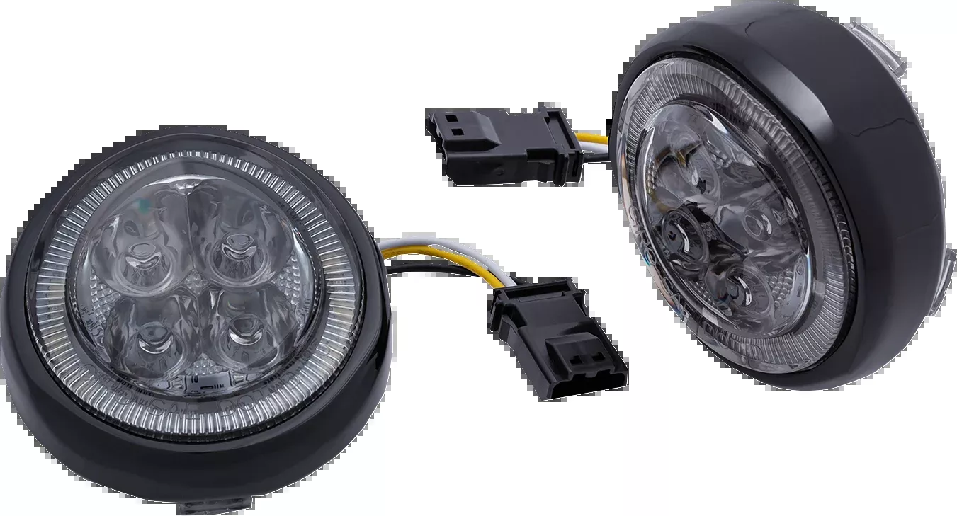 Ciro Turn Signal Insert - Front - Black/Smoke-45623