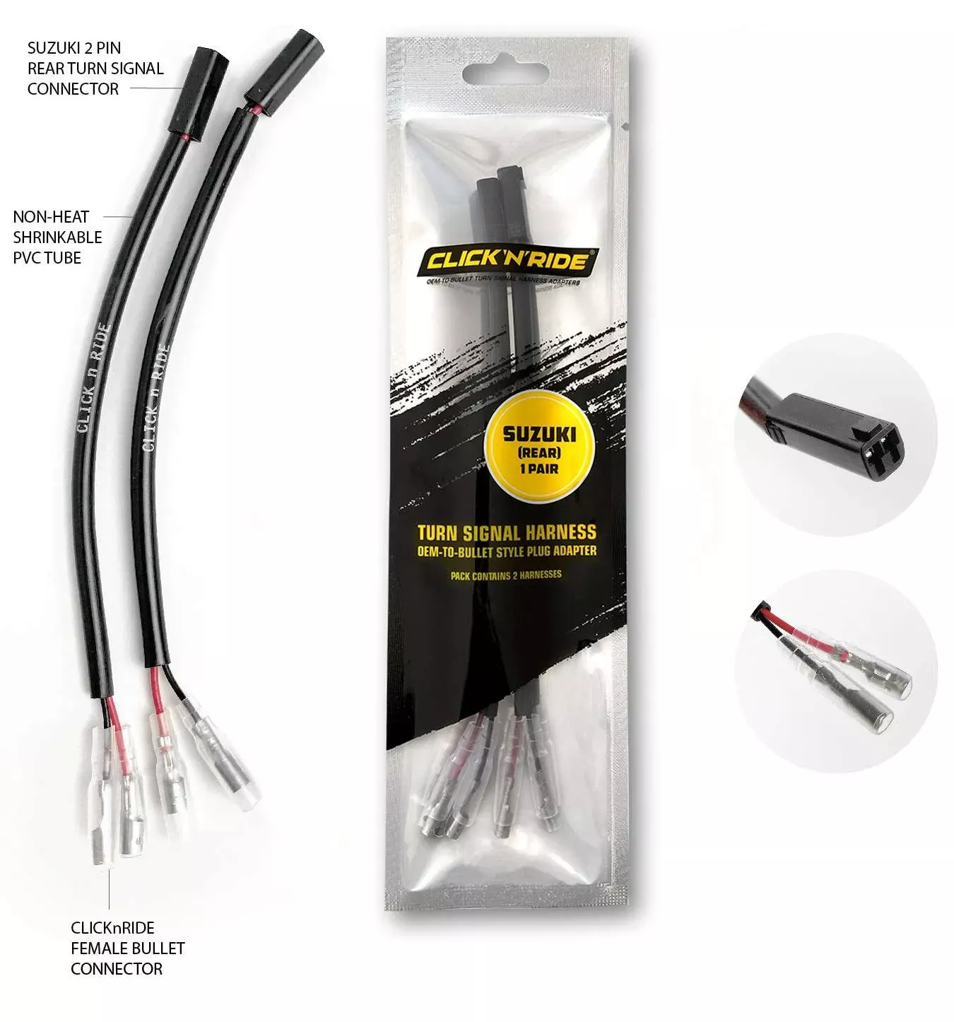Click n Ride – Harness Converter for Suzuki Rear 2-Pin