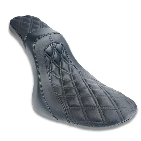 CMC 2 UP SEAT BLACK STITCH HARLEY DAVIDSON SOFTAILS 00-17
