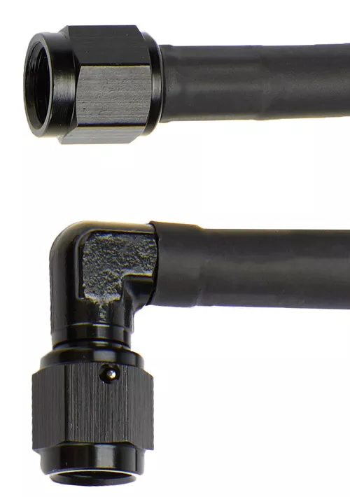 Coated Braided Line 30in #4 Hose -4 90 Degree/-4 Straight ALL48405