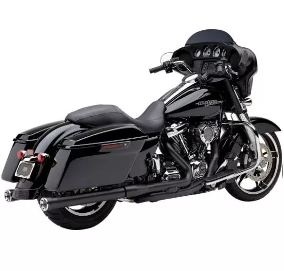 Cobra 3 inch RPT Slip On Mufflers for Harley Davidson Touring Models '17-Up - Black