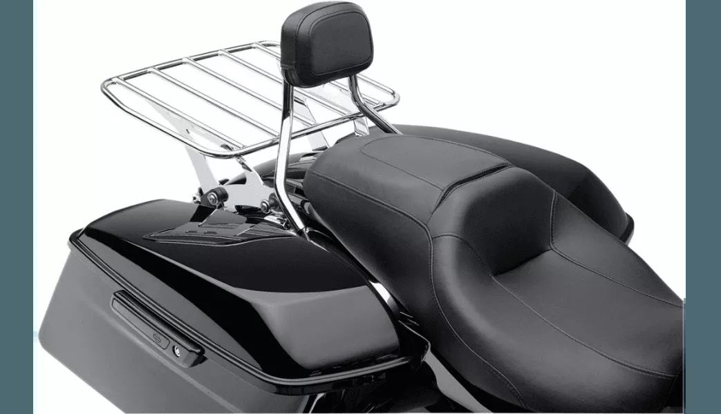 Cobra Big Ass Detachable Luggage Flat Rack for '09-20 Harley Davidson Touring Models - Black