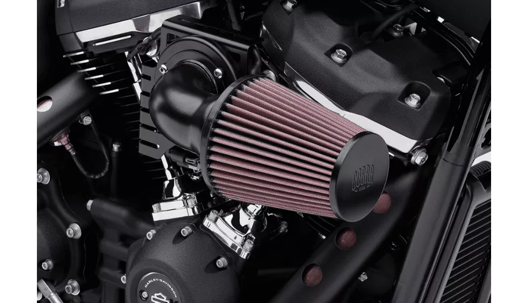 Cobra Cone Air Filter Kit for '04-Up Harley Davidson XL Sportster - Black/Black