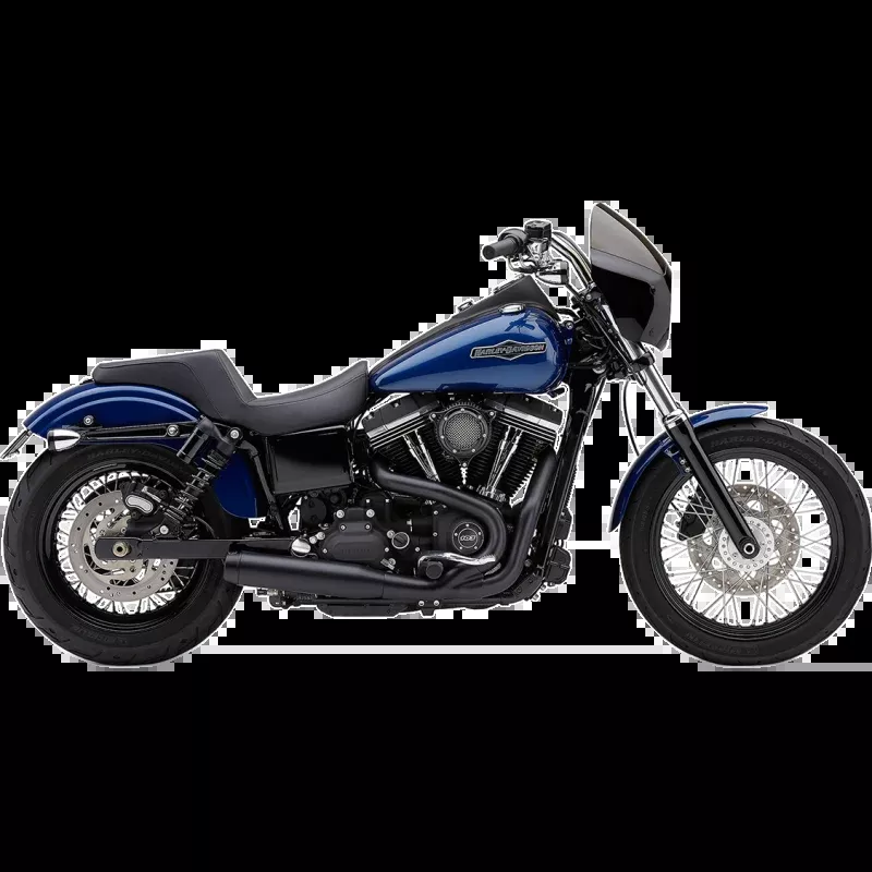 COBRA EL DIABLO 2:1 EXHAUST BLACK HARLEY DAVIDSON SOFTAIL 18-25 FXFB