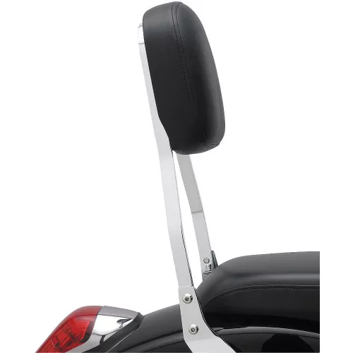 Cobra Square Standard 17" Chrome Sissy Bar Passenger Backrest (02-5135)
