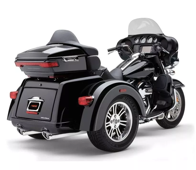 Cobra Tri Glider Mufflers for Harley Davidson Tri Glide Models '09-Up - Chrome