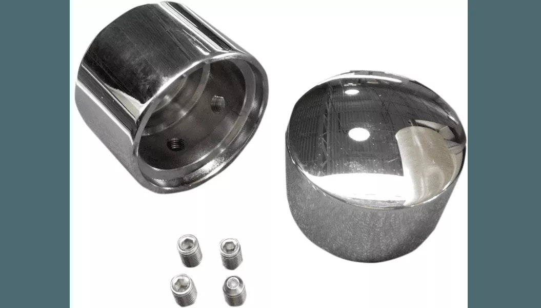 Colony Rear Axle Covers for '08-12 Harley Davidson XL Sportster Models - Chrome