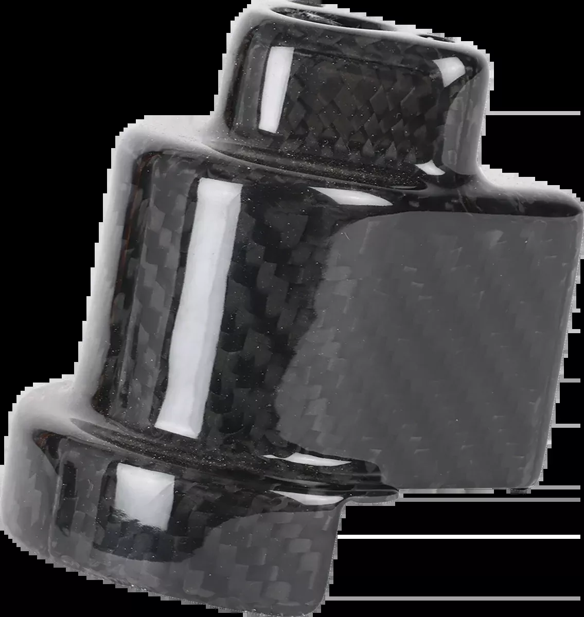 Cover Steering Lock - Gloss Weave Carbon Fiber