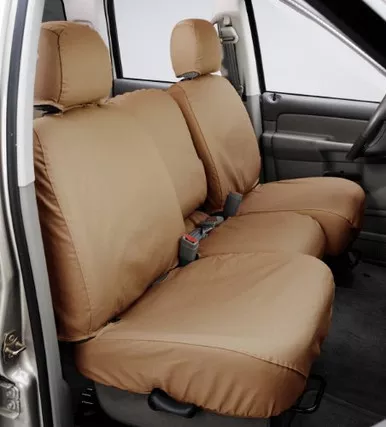 Covercraft SS8429PCTN SeatSaver Second Row Seat Cover for Silverado 1500 - Tan