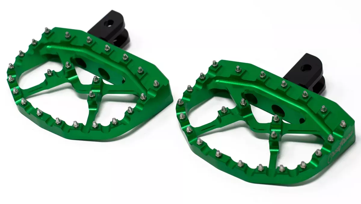 Crossthread Cycle Triple Mount Mini Floorboards – Softail/Pan America Passenger – Green