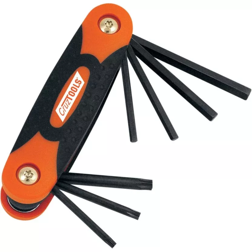 CruzTools Cruz Tools Hex Torx Folding Multi Tool Kit Harley Motorcycles FHT1