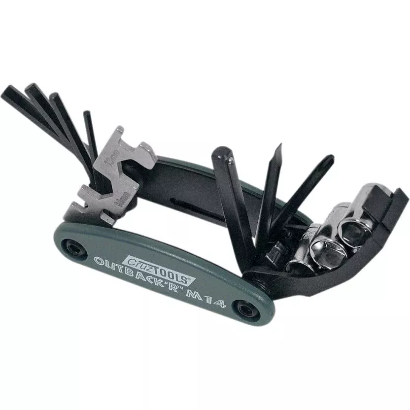 CruzTools Cruz Tools Outback'R M14 Folding Multi Tool Kit 4 Metric Motorcycle