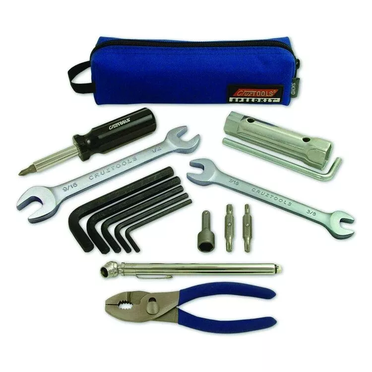 CruzTools Speedkit Tool Kits-Ultra Compact Zipper Pouch (Standard SAE, DMX Off Road, Euro, Metric)