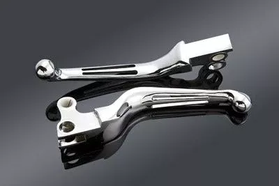 Custom Chrome 2 Slot Chrome Levers for Harley Davidson Models 1996-2006 (ex 04-up XL & 08-13 Touring)