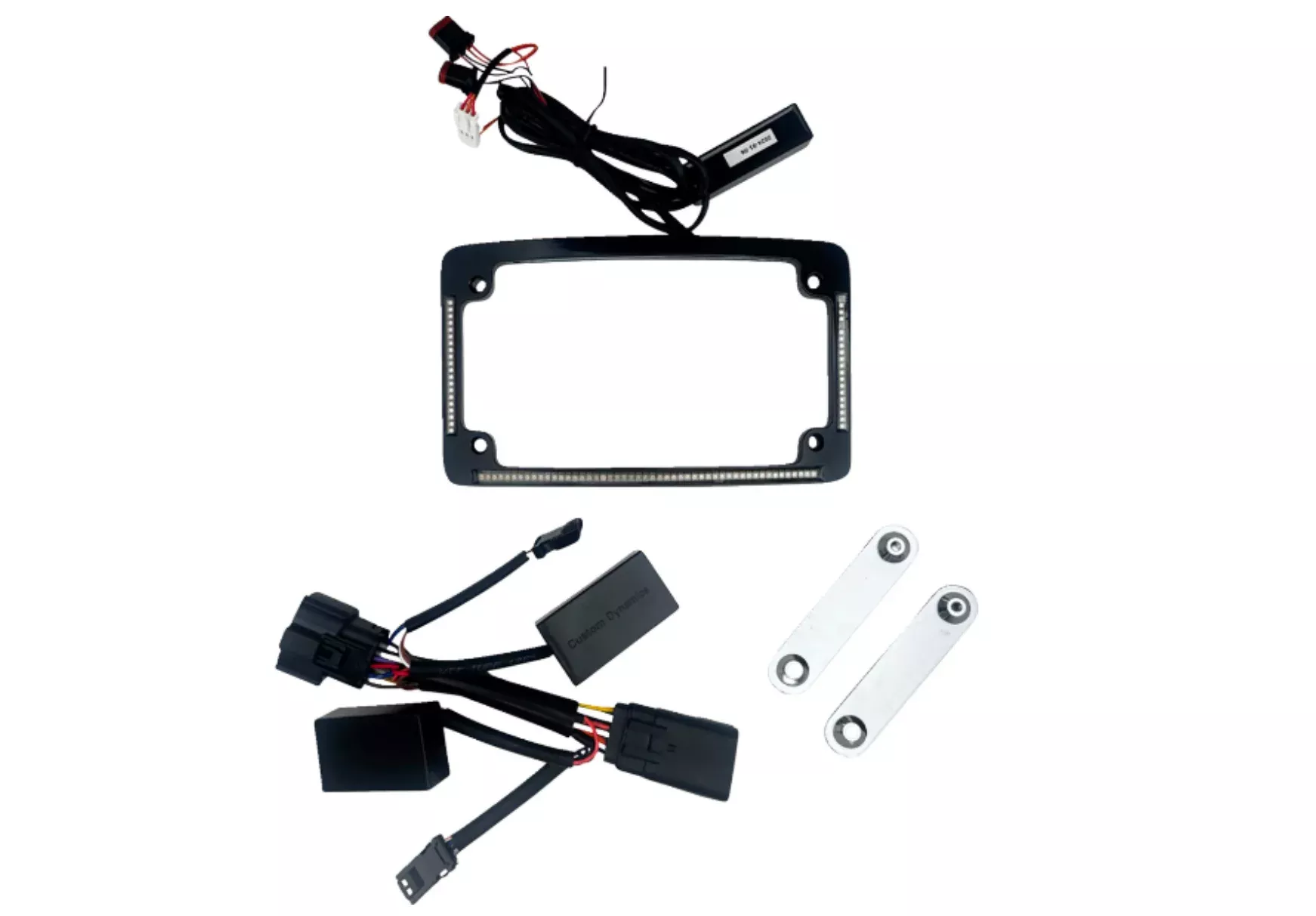 Custom Dynamic All-In-One Auxiliary LED License Plate Frame
