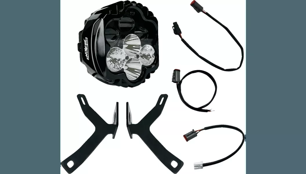 Custom Dynamic Shark Demon LED Headlight Kit for Memphis Shades Road Warrior Fairings (Check Fitment)