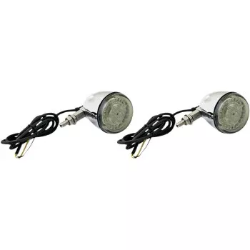 CUSTOM DYNAMICS 2020-1734 PB-UNV-FTS-AW-C ProBEAM Universal LED Bullet Bezel Turn Signals - Chrome/Clear