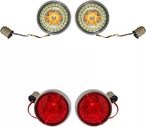 Custom Dynamics Bullet Style ProBeam Turn Signal Insert Kit w/Chrome Bezels