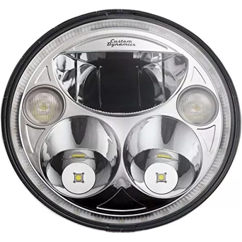 Custom Dynamics CDTB-7-I-C 7in. TruBeam Headlights – Chrome Reflector