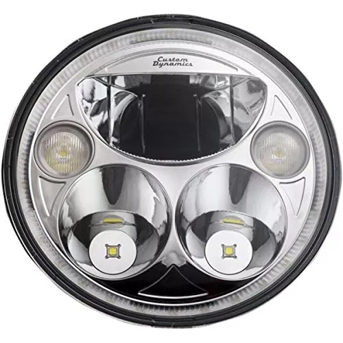 Custom Dynamics CDTB-7-IF-C 7in. TruBeam Headlight – Chrome Reflector