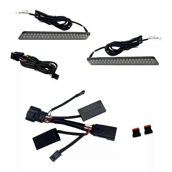 Custom Dynamics Dual Color Saddlebag Latch Lights For Harley Touring 2026