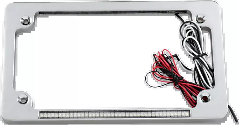CUSTOM DYNAMICS Dual License Plate Frame - Chrome TF02-C