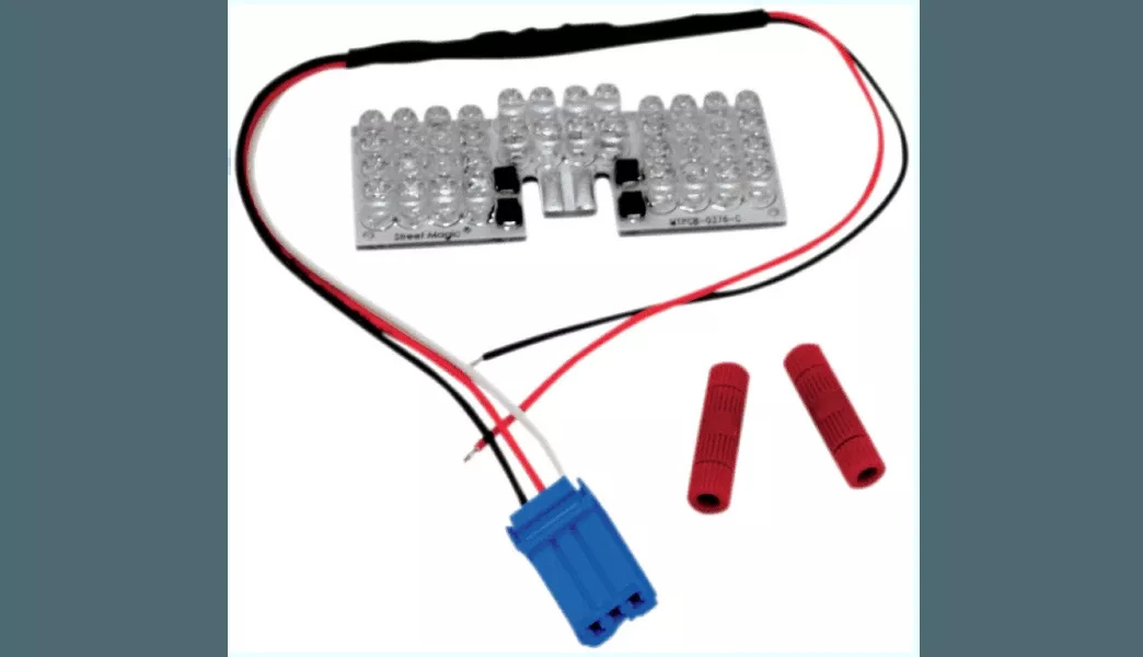 Custom Dynamics LED Fender Tip Board for '00-17 Harley Davidson Softail and '99-13 Touring - Amber