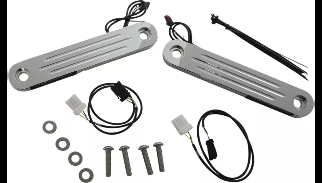 Custom Dynamics ProBeam Chrome Flush Dynamic Strips V2 Turn Signal FLH 97-13