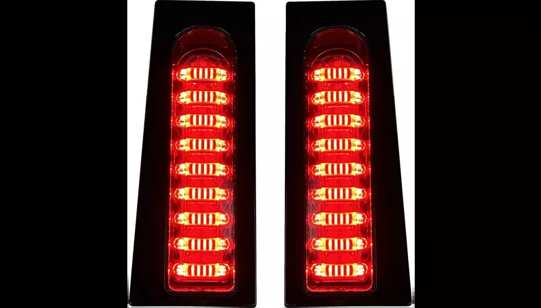 Custom Dynamics ProBEAM Fillerz Saddlebag LED Lights - Smoke - Gloss Black - 23.5-25 Touring