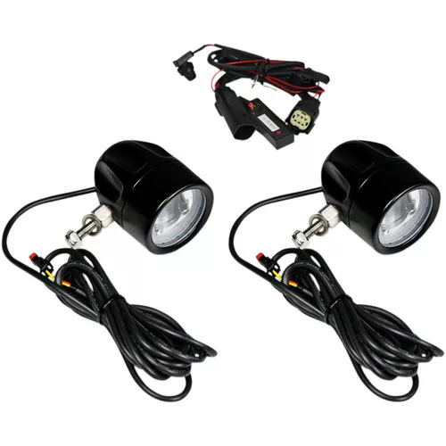 Custom Dynamics Probeam LED Halo Fog Lights for 2010-2013 Harley FLHX/FLTRX - Black