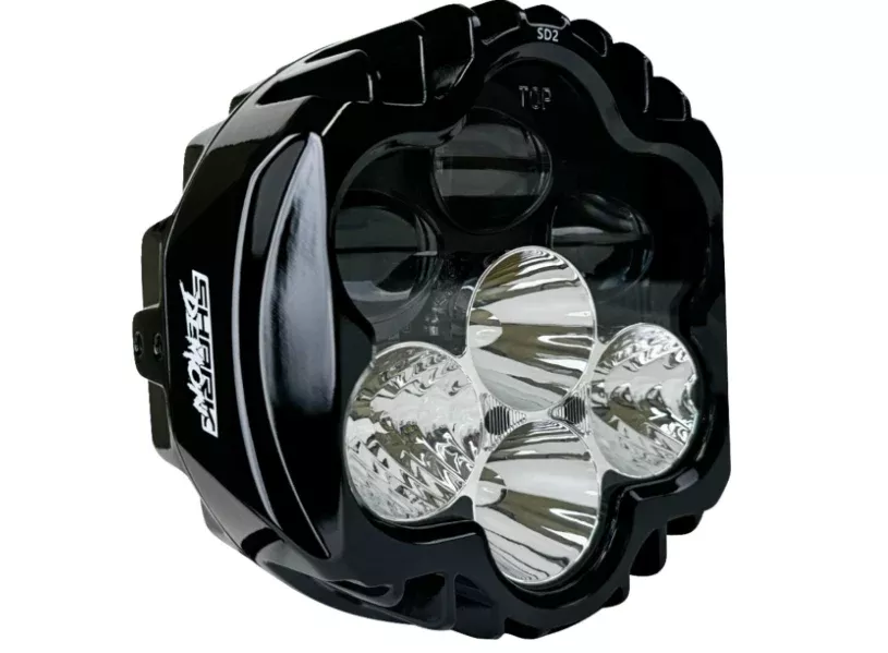Custom Dynamics Shark Demon™ Headlight – SD2-HL-W For Harley Sportster 2008-2022