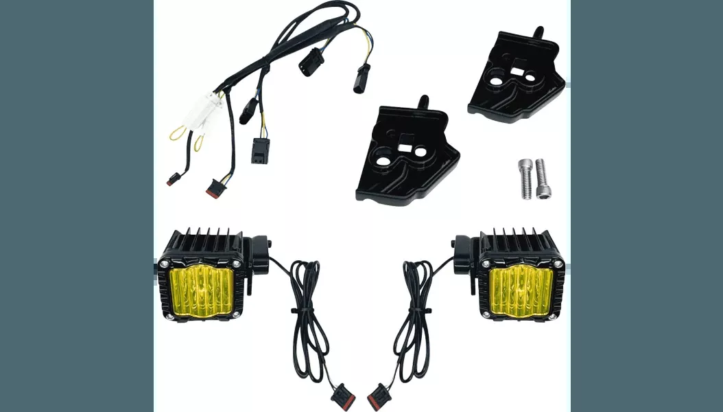 Custom Dynamics Shark Demon High-Performance LED Front Turn Signals for '24-Up Harley Davidson Street Glide FLHX and '23-Up CVO FLHXSE Models