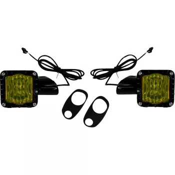 Custom Dynamics Shark Demon LED Turn Signals - 15+ Road Glide - SD-RG-FT-YB