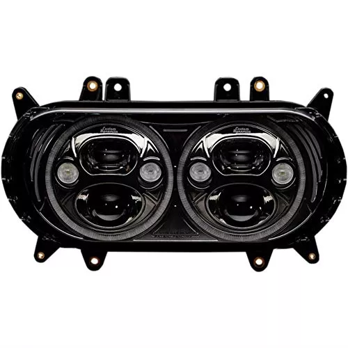 Custom Dynamics TruBEAM Dual LED Headlight Black CDTB-RG-15-B