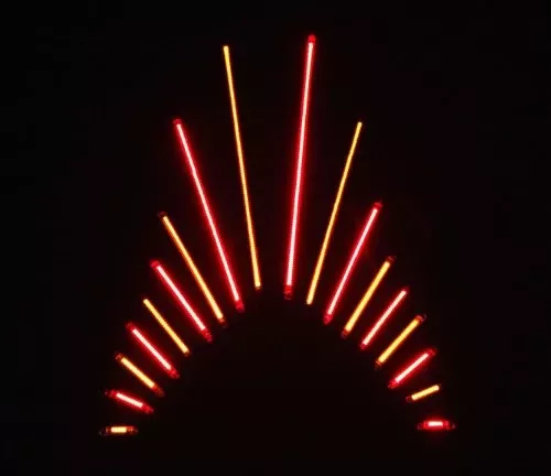 Custom Dynamics TruFLEX Professional-Grade LED Lighting Strip – 115 LED (14.60in. L) – Red/Red TF115R