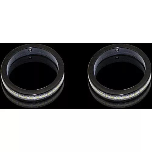 Custom Dynamics WA-37-AW-BS LED Wrap-Around Turn Signals with Smoke Lenses – Black