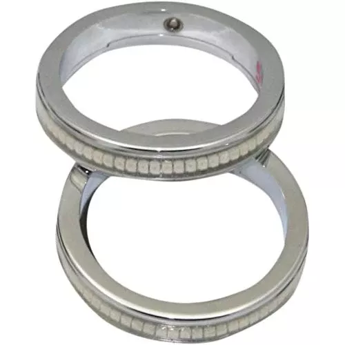 Custom Dynamics WA49-CC LED Wrap-Around Turn Signals – Chrome for 49mm Forks