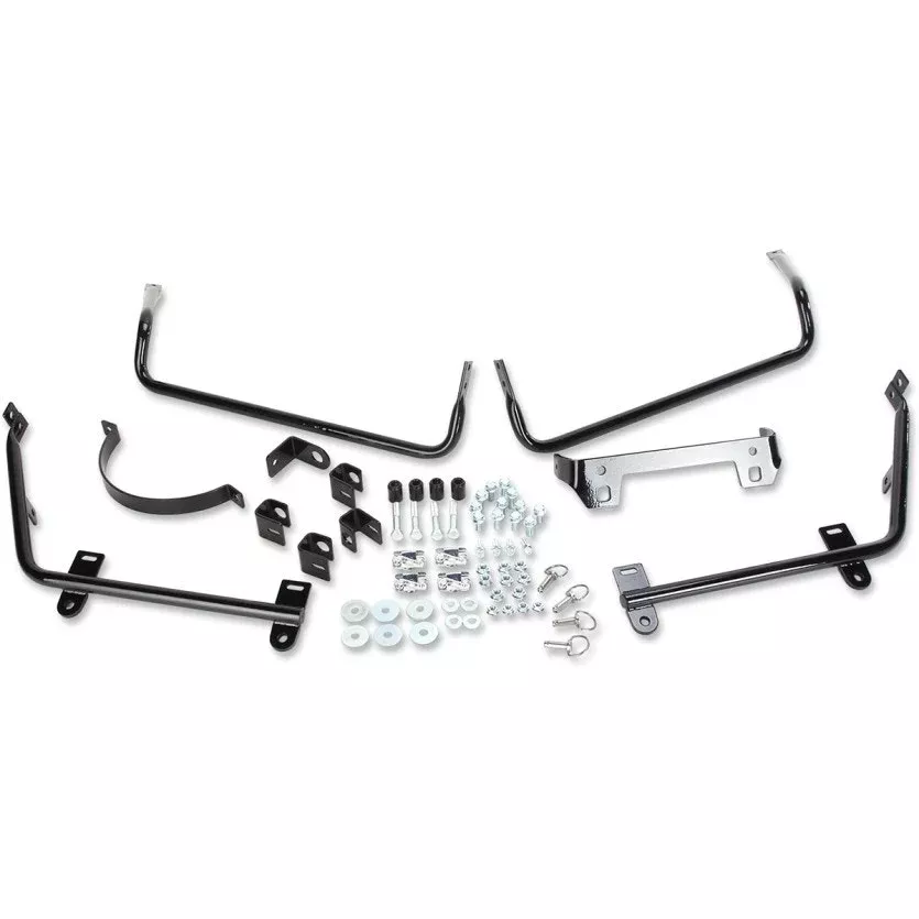 Cycle Visions CV7405B Bagger Tail Kit for Dyna FXD 00-05 Black Saddlebag Mounts