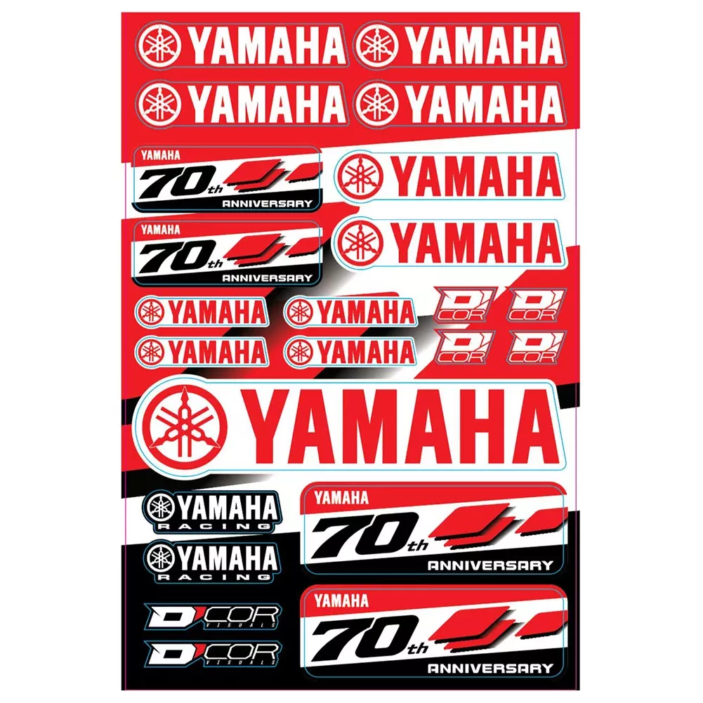 D'Cor Visuals Yamaha 70th Anniversary Decal Sheet