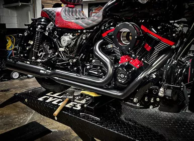 D&D Billet Cat Harley Exhaust for M8