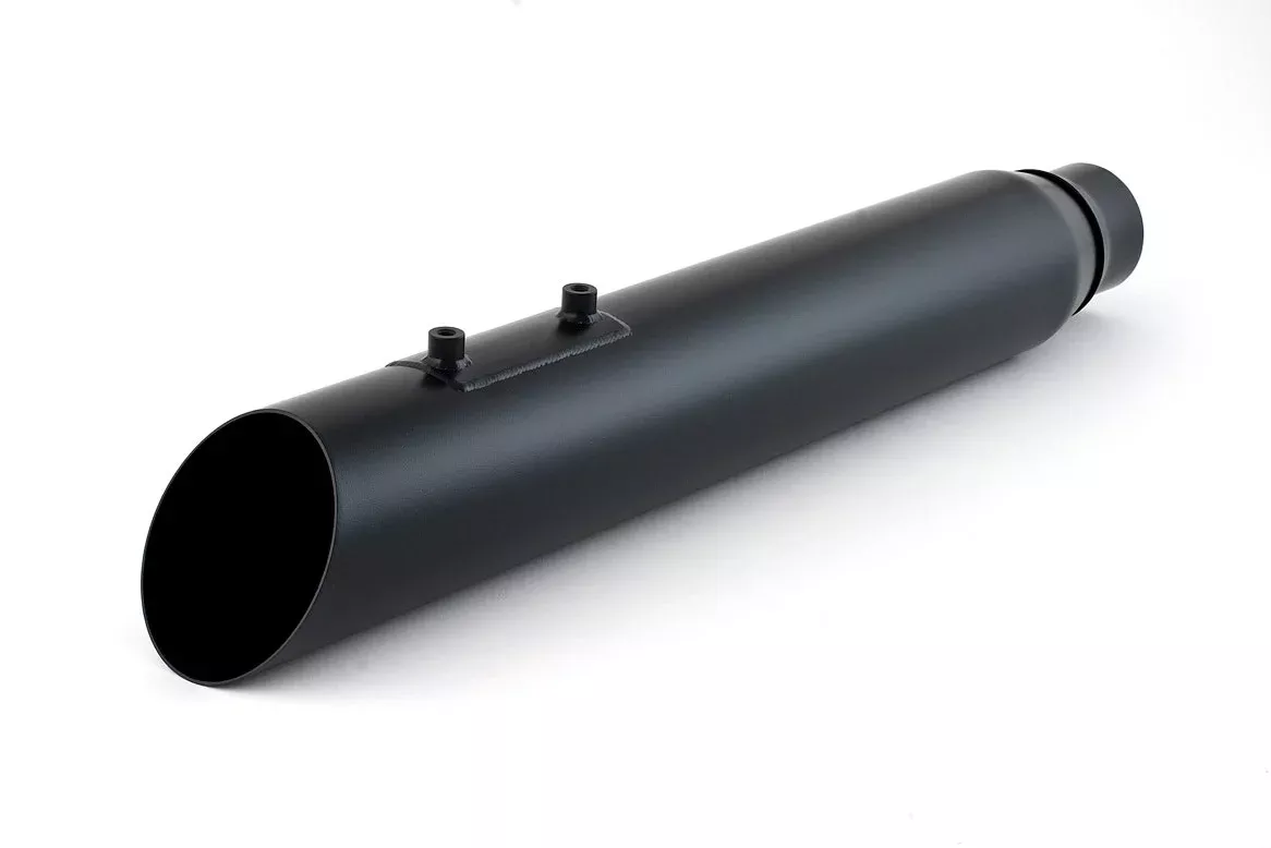 D&D Exhaust Black Slant Cut Ghost Pipe for Fat Cat or Boarzilla Harley Touring 95-08