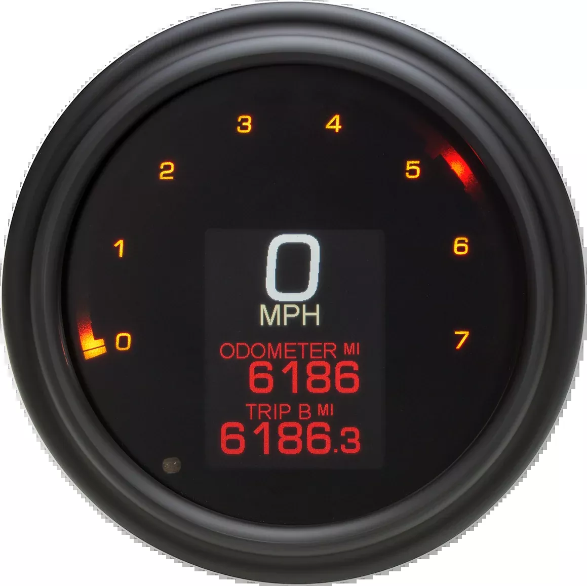 Dakota Digital Tank Speedometer – Black Bezel – 4.5″-MLX-2004-K